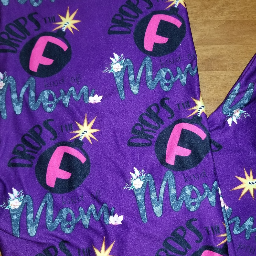 Custom Purple Mom That Drops The F Bomb TC 10-22